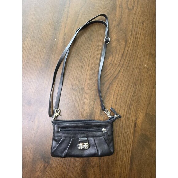 Harley-Davidson Handbags - Harley-Davidson Leather Shoulder Bag Clutch Purse Rhinestone Embellished Logo